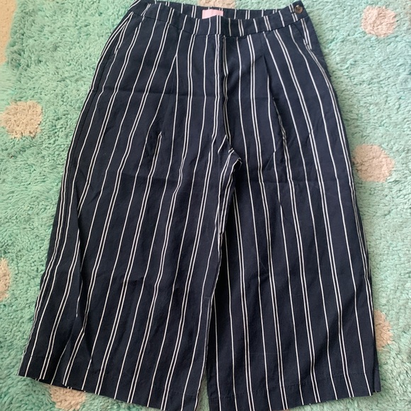 Joules Pants & Jumpsuits Joules Women Palazzo Pants Navy Blue White